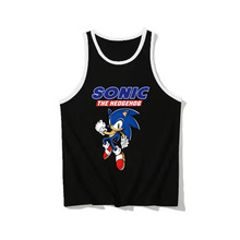 SONIC 刺猬索尼克卡通印花热销新品童装中大童无袖背心速卖通621