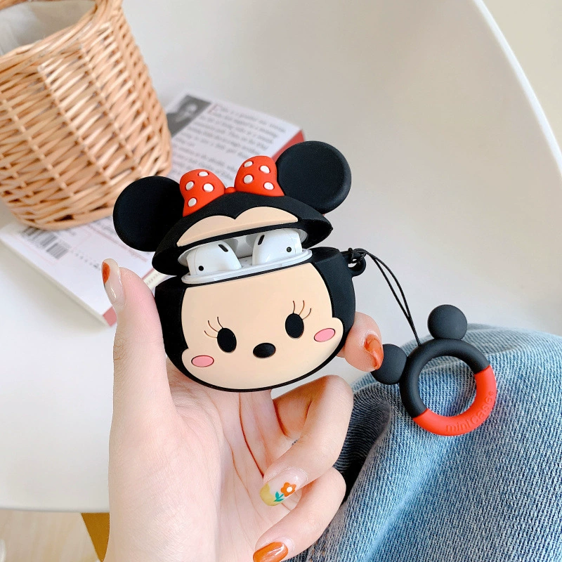 Чехол для AirPods (Ketong) в виде милой cartoon силиконовый защитный чехол — совместим с AirPods 1/2/3/4/Pro/Pro2