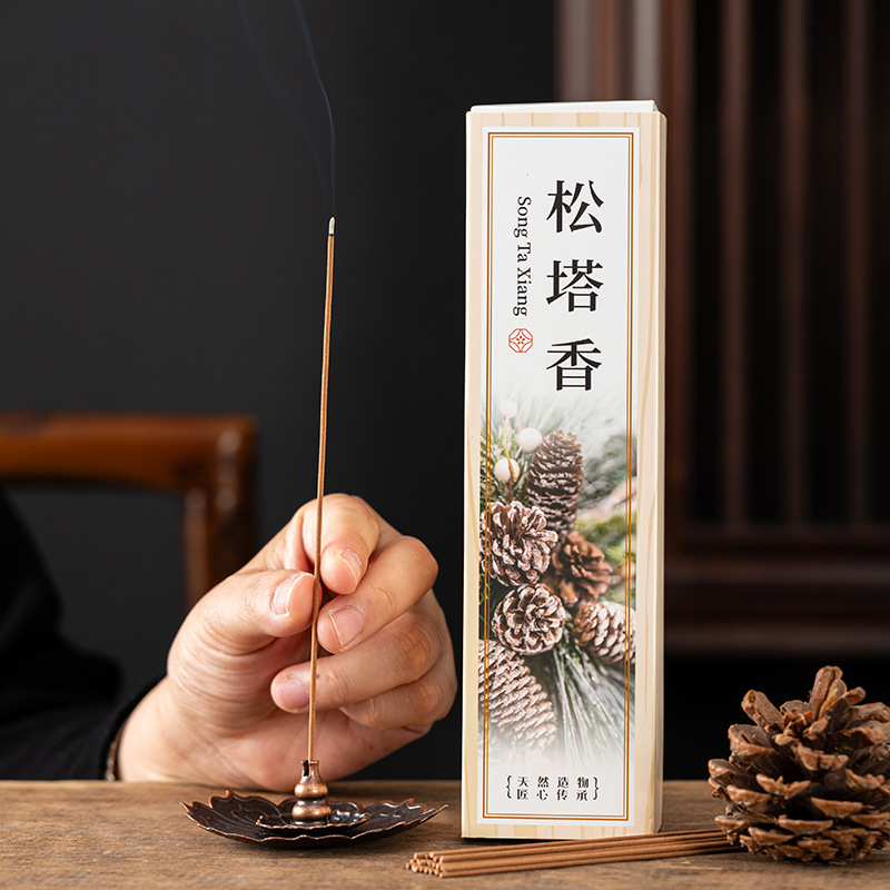 【抖音-快手爆款】松塔线香持久木质熏香家用净化空气净味松塔香|undefined