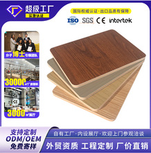 工厂批发轻奢无缝护墙板木饰面板双共挤层防撞板酒店工程护墙板