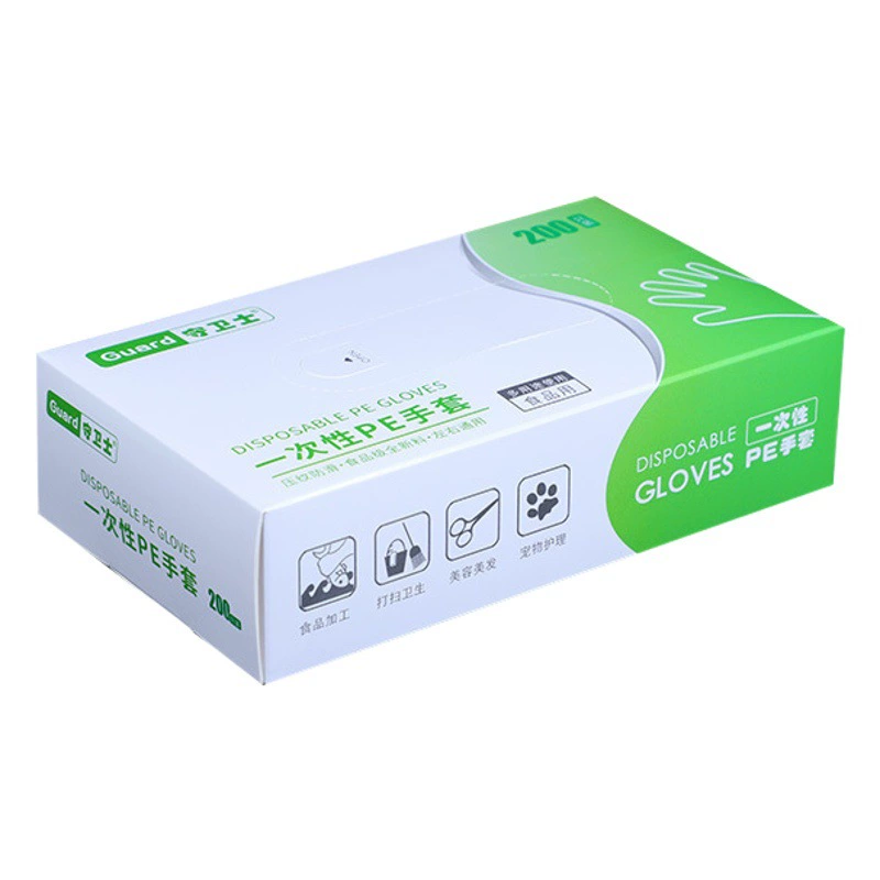 Guard одноразовые перчатки пищевой специальный оптовый утолщенный прозрачный пластик для омара для общественного питания, упаковка 100 шт.
