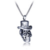 Pendant stainless steel, accessory hip-hop style, retro long necklace, European style, punk style