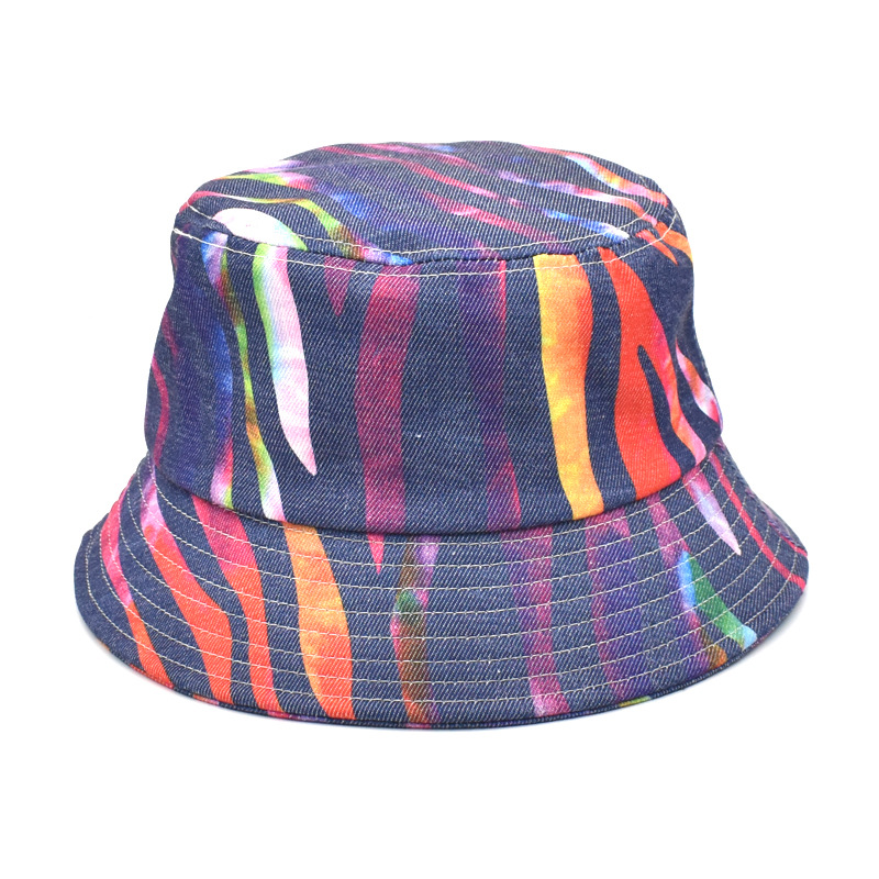 Cross-border new printed fisherman hat w...