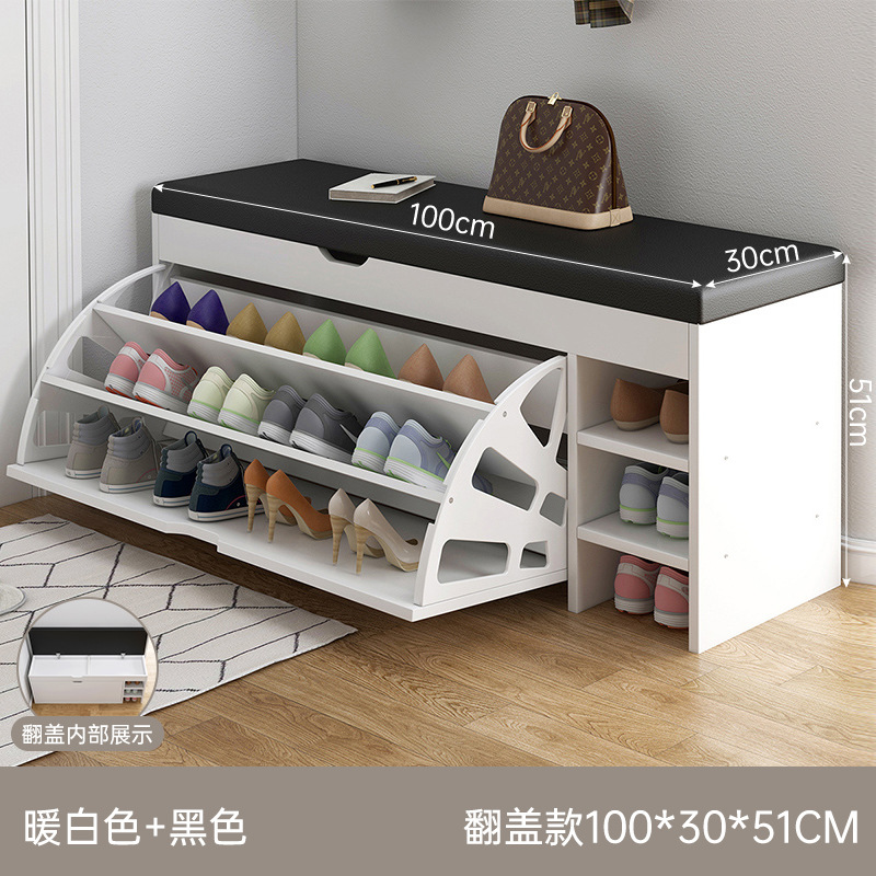 Taburete de cambio de zapatos en la puerta de entrada doméstica Taburete de vestir Taburete