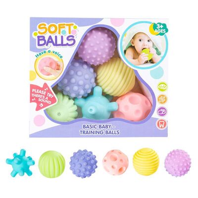 baby The ball Soft glue 0-6-12 Sense of touch perception take a shower Bathing Toys Newborn Massage ball