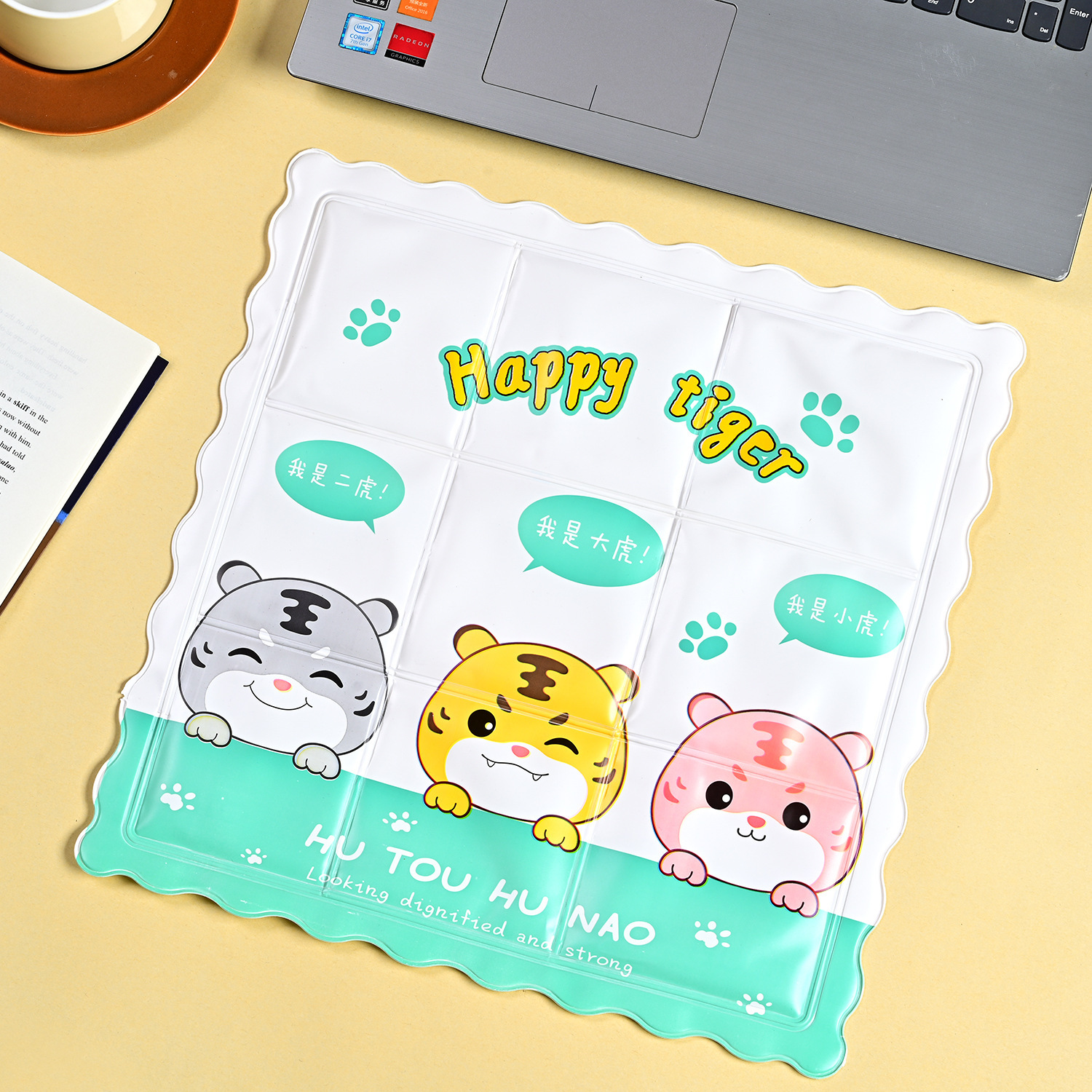 New Ice Pads for Summer, Cooling Products for Students, Ice Crystal Car Cartoon Gel Seat Cushions, Pvc Ice Seat Cushions Wholesale
