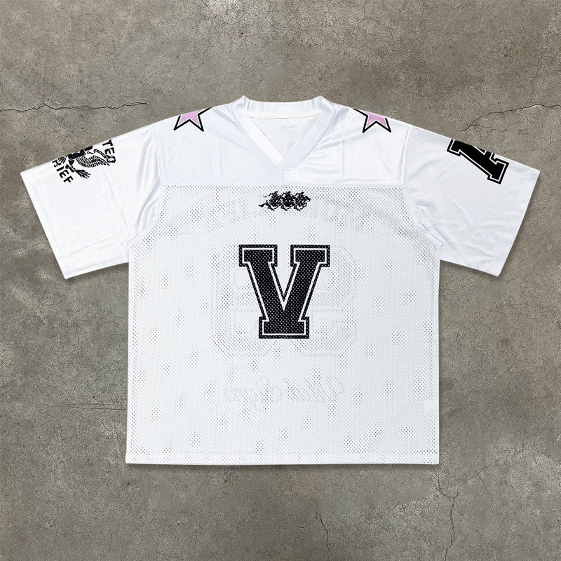 2025 外国貿易クロスボーダー Amazon ebay ヨーロッパとアメリカの紳士服新しい若者ルーズ V ネックスポーツ T シャツ|undefined
