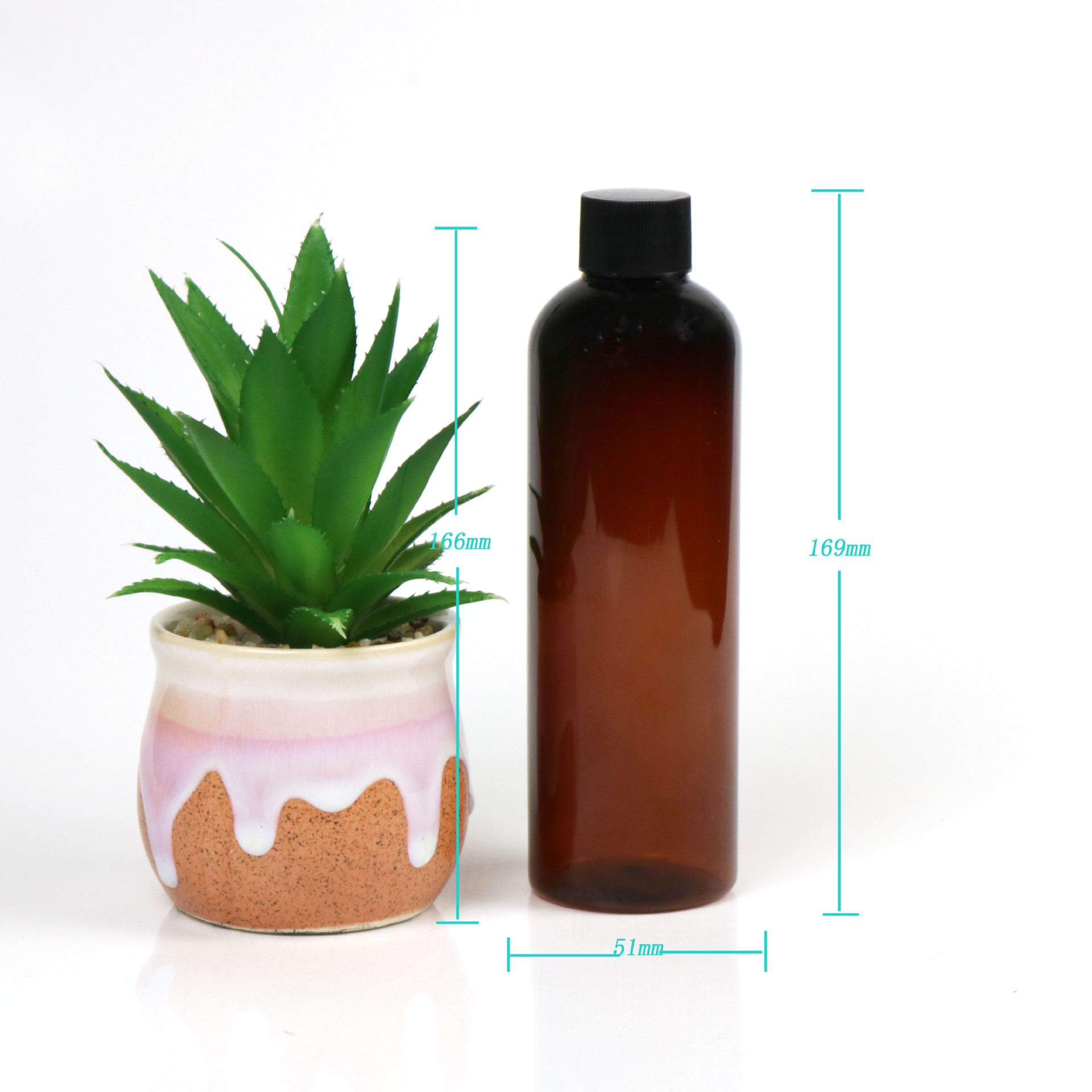 250ml圆肩瓶+全塑旋盖4爽肤水瓶