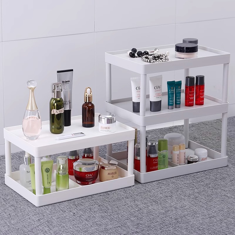 Cosmetic Storage Rack Multi-functional Storage Rack Plastic Desk Shelf Kitchen Bathroom Multi-layer Desktop Storage Rack