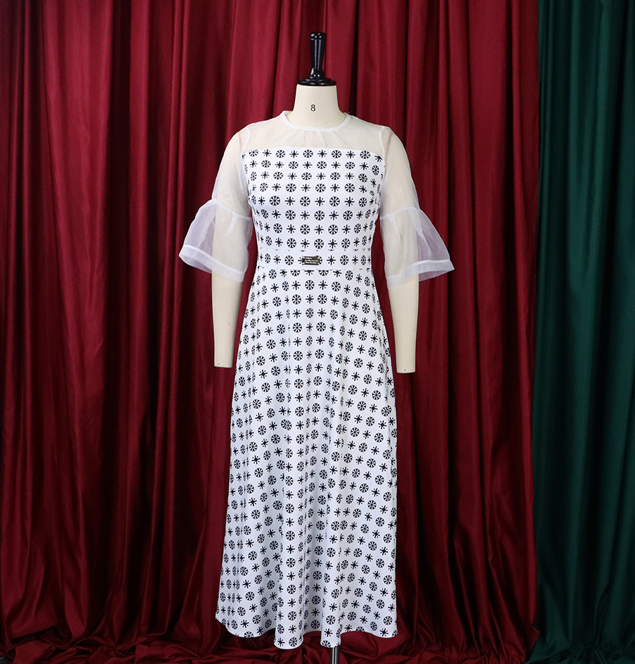 Sheer Mesh Panel Dress Fashionable Sexy Elegant Perfect for Office and Casual Occasions Available for Wholesale