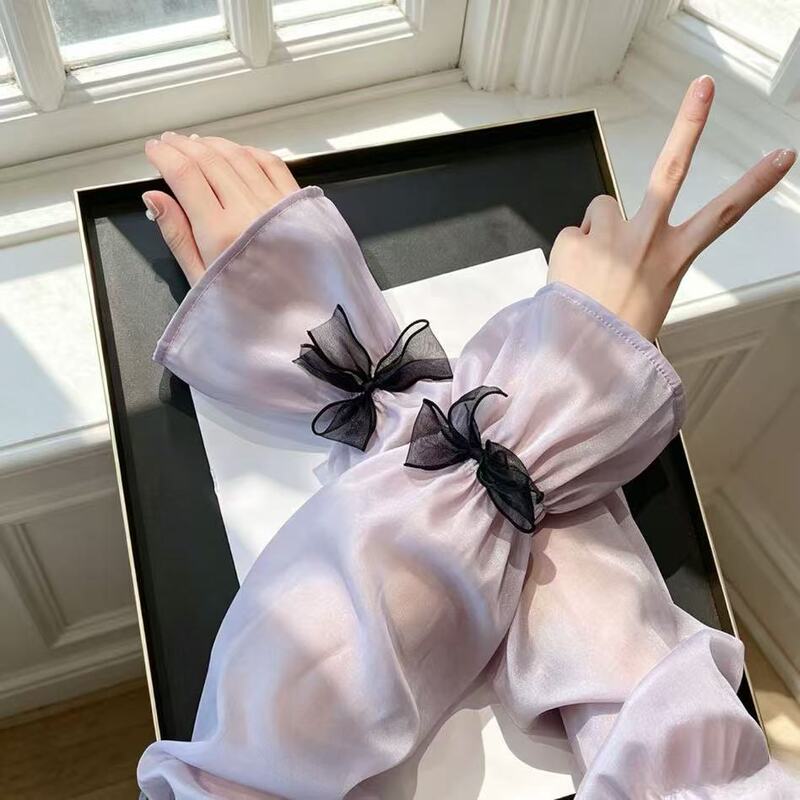 High-Quality Sun Protection Ice Sleeves for Women, Summer Uv Protection, Loose-Fitting, Thin Ice Silk Arm Sleeves, New Casual Style
