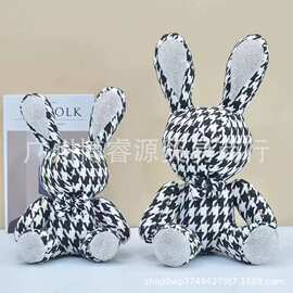 镶钻小香风带钻兔子公仔青少年儿童玩偶节日礼品客厅摆件厂家