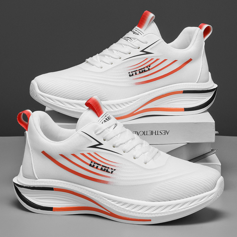 2025 primavera y verano nuevos zapatos deportivos casuales zapatos de malla para correr para jóvenes transpirables