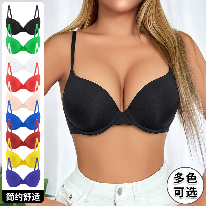 Cross-Border Amazon Temu European and American Style Bra, Adjustable Anti-Sagging Bra, Push-Up and Lift-Up Women's Underwear