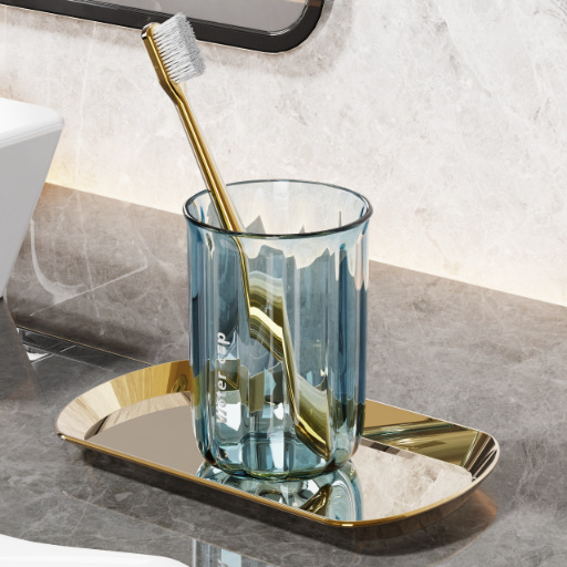 Taza de enjuague bucal Couple Taza de cepillo de dientes Taza de lavado para niños Pasta de dientes transparente Caja de almacenamiento de cepillo de dientes Taza de dientes de lujo ligero para el hogar