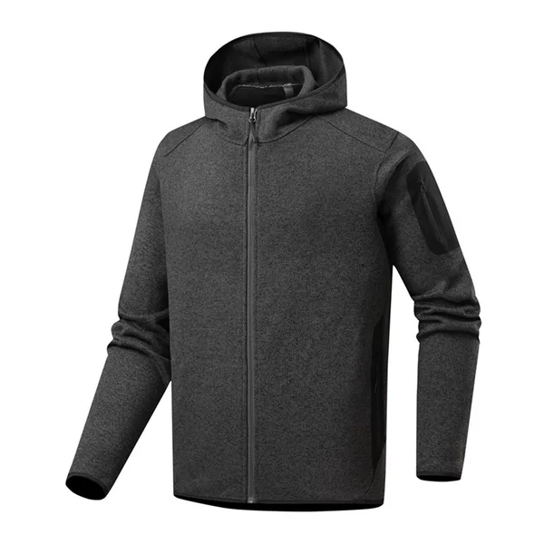 Hooded fleece jacket, outdoor sports warm coat, couple's sweatshirt jacket, men's casual jacket, cardigan wholesale