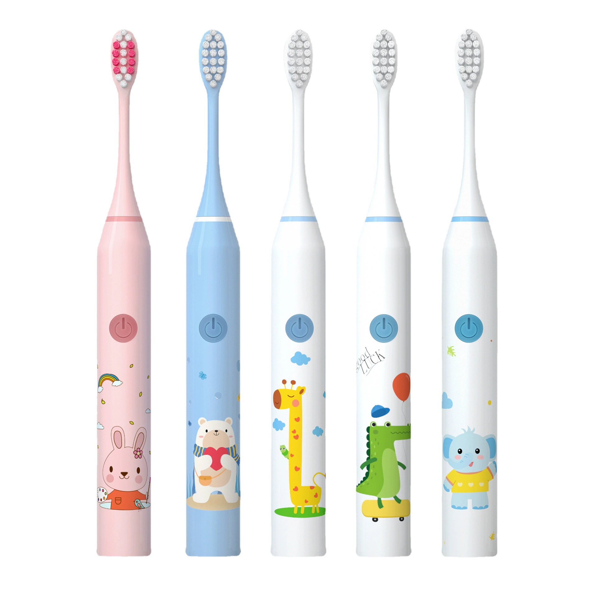 Children's soft cute cartoon waterproof toothbrush, (Physicals)