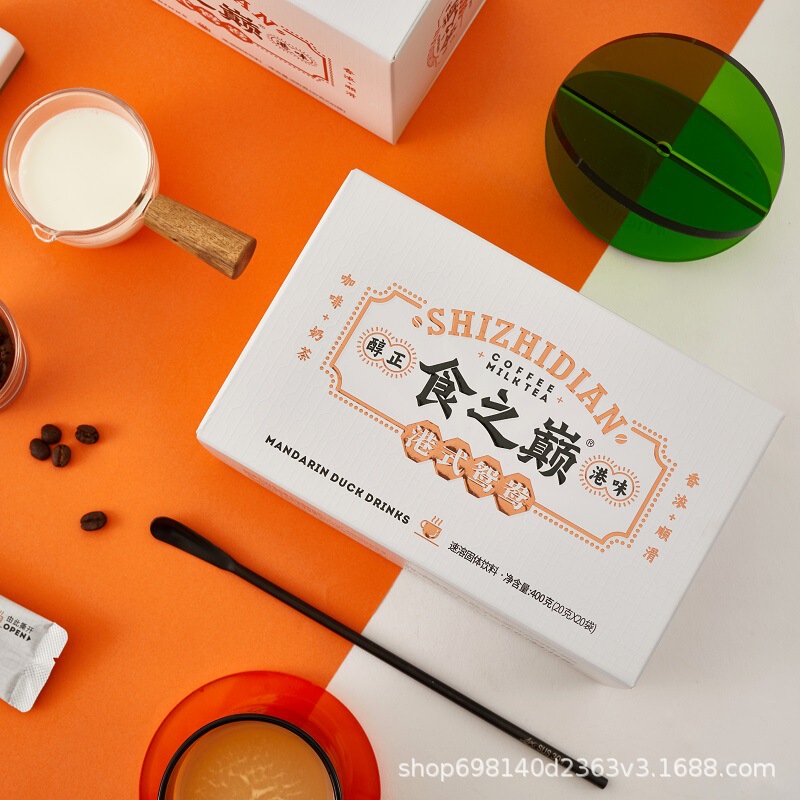 Top of food Hong Kong style Mandarin Duck milk tea Instant Coffee + milk tea Hong Kong flavor classic mellow and rich