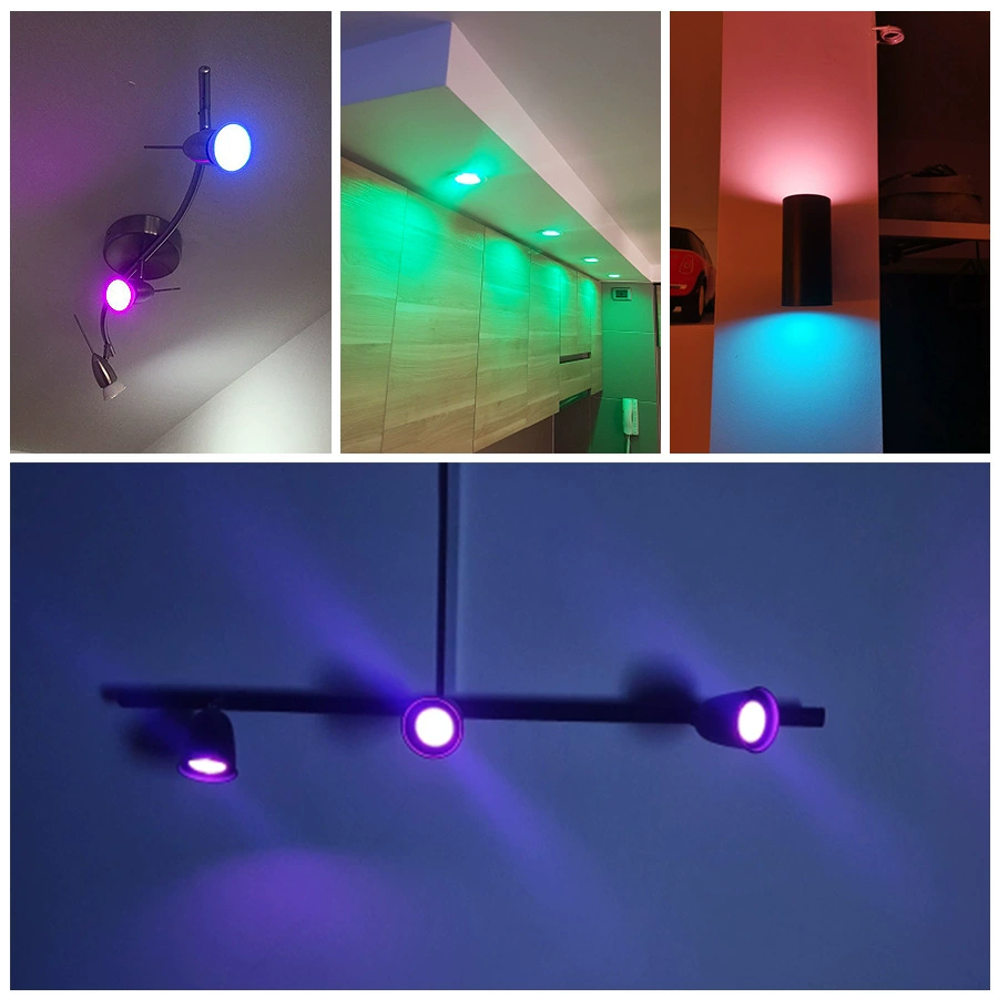 Graffiti WiFi Smart GU10 Cup RGBCW Lighting Toning Sound Sound Light Support Alexa Speaker Control
