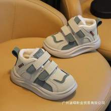 秋冬款婴幼儿童大棉鞋子1到3岁宝宝雪地靴软底加绒加厚男小孩防冻