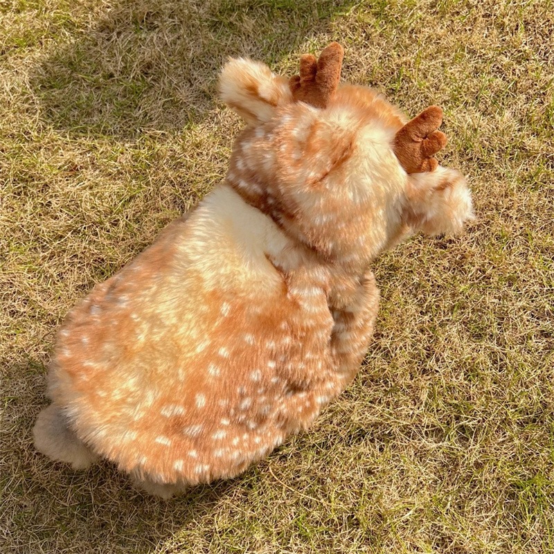 크리스마스 애완동물 의상 엘크 망토 망토 겨울 보온 강아지 고양이 맨투맨