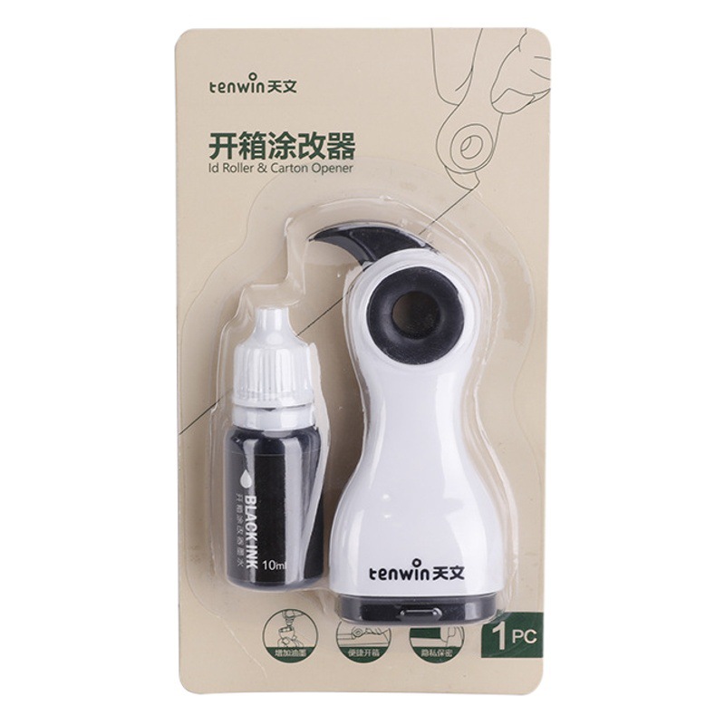 Astronómico desembalaje rodillo corrector tinta cubierta Express paquete que envuelve sola privacidad Dispositivo de desembalaje plástico 7605