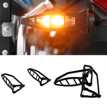 适用宝马F650GS R1200GS F850摩托车改装转向灯保护网LED转向灯罩