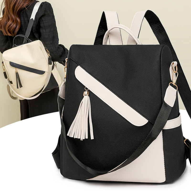 Transfronterizo al por mayor 2025 nueva mochila antirrobo para mujer simple y versátil mochila de viaje de cercanías urbana mochila escolar de moda