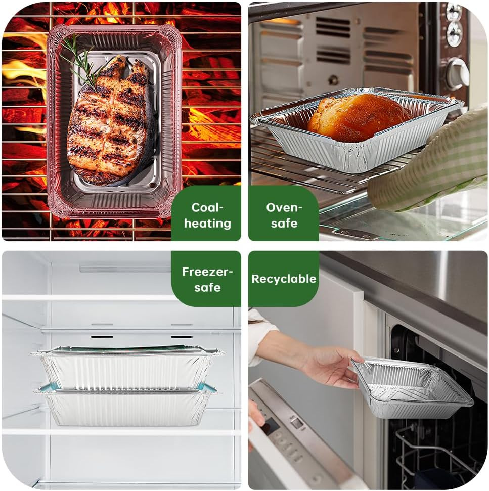 Nueva Navidad camping cinta caja de papel de estaño Navidad papel de aluminio caja de almuerzo barbacoa aislamiento caja de papel de aluminio