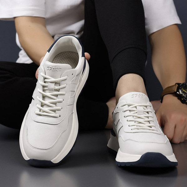Leather ultra light breathable sports casual footwear