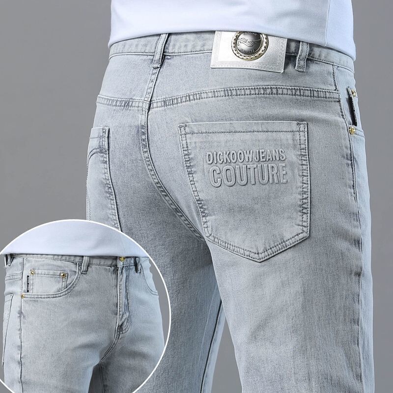 Spring and Autumn Trendy Men's Stretch Straight Loose Casual Jeans 2025 Trendy Brand Versatile Youth Long Pants Spring and Autumn Trendy Men's Stretch Straight Loose Casual Jeans 2025 Trendy Brand Versatile Youth Long Pants