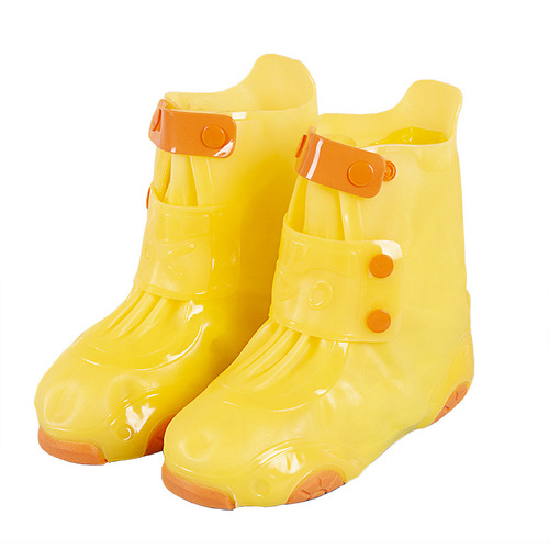 Children's rain shoe covers waterproof non-slip shoe covers silicone thickened wear-resistant bottom water shoes for women rainy days rain boots foot covers for men