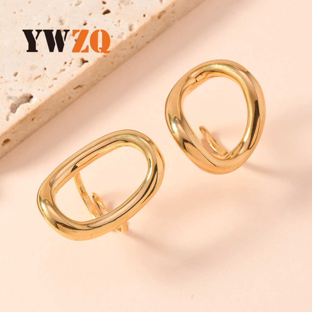 Fashionable geometric one size ring stainless steel