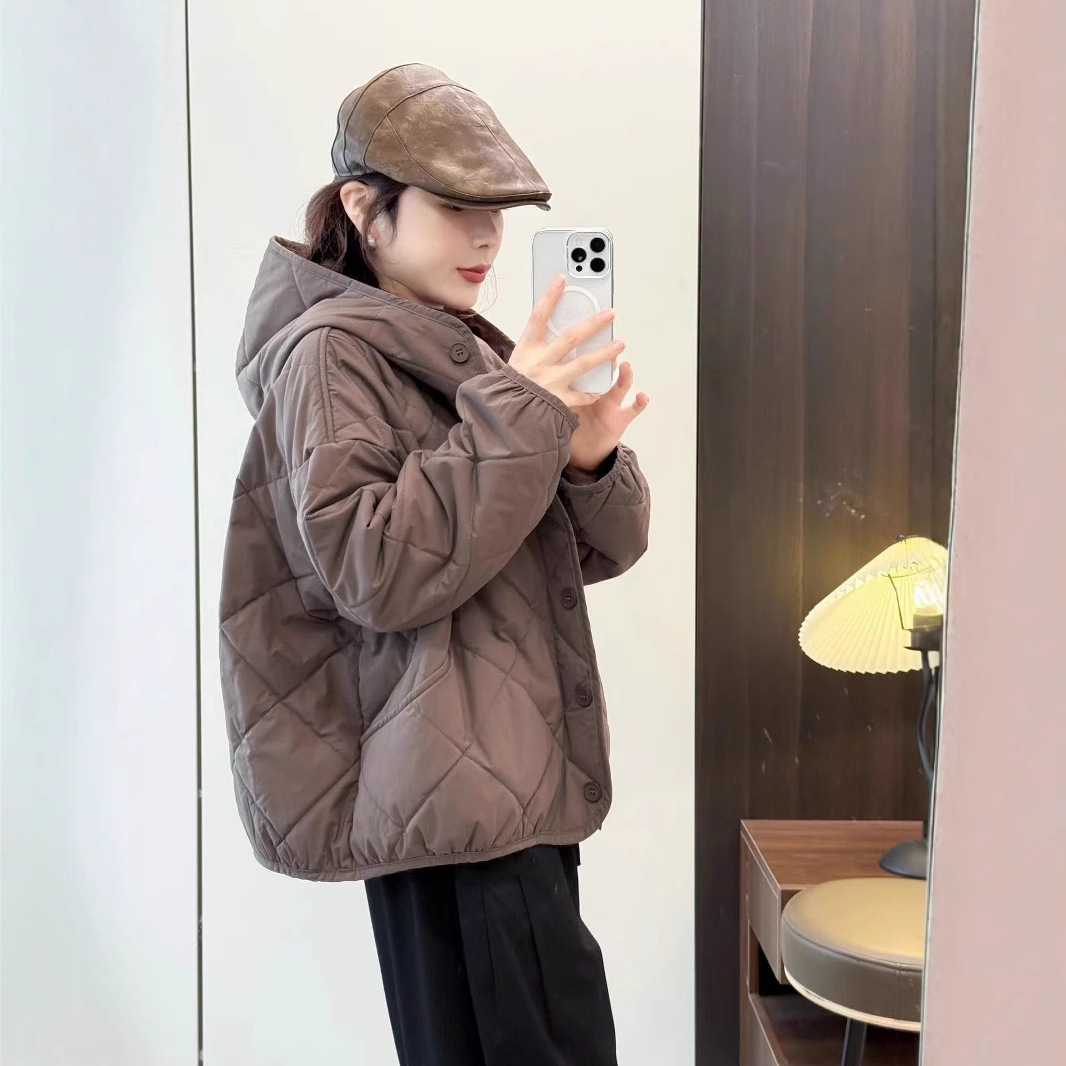(2개) 가을과 겨울 긴 소매 후드 새면 옷 느슨한 재킷