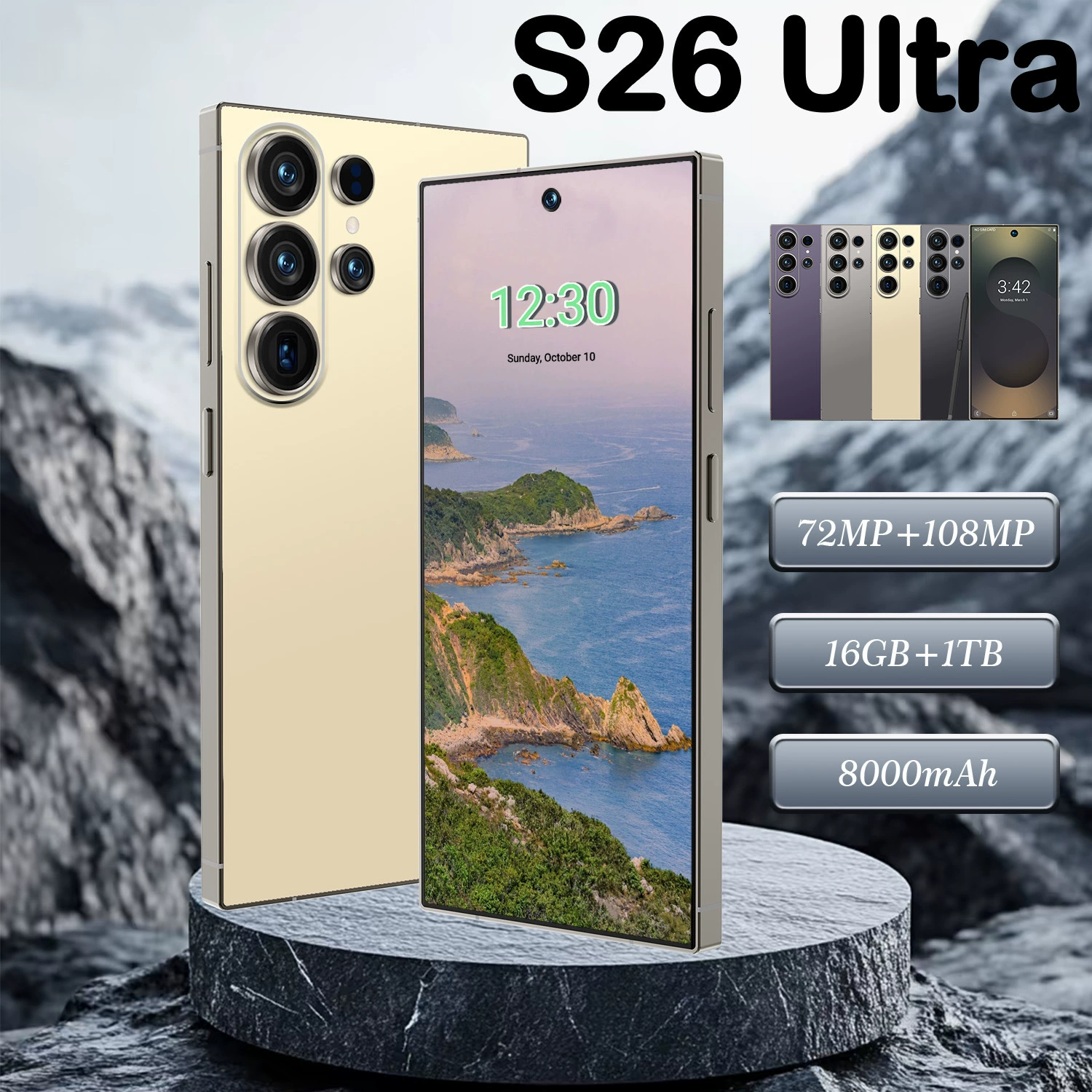 (Граница пересечения, торговля), S26, смартфон, Android 6.9, диагональ 6.9 дюйма, прямые продажи завода