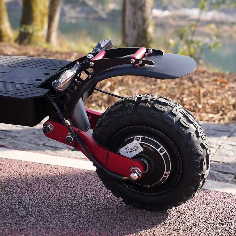 Cross-Border Adult Electric Scooter with Long Range, 11inch Off-Road High-Power Lithium Battery Foldable Electric Mobility Scooter