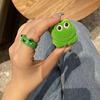 Cartoon convenience store, geometric ring for beloved, frog, Birthday gift