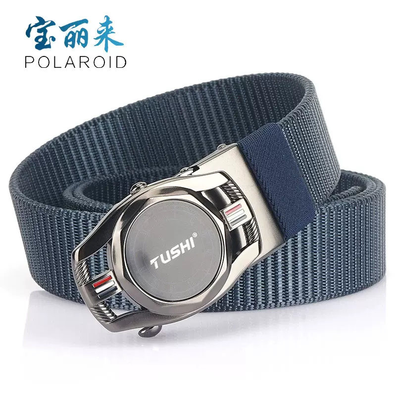 2021新款男士自动扣尼龙帆布 腰带休闲帆布户外编制腰带 厂家批发