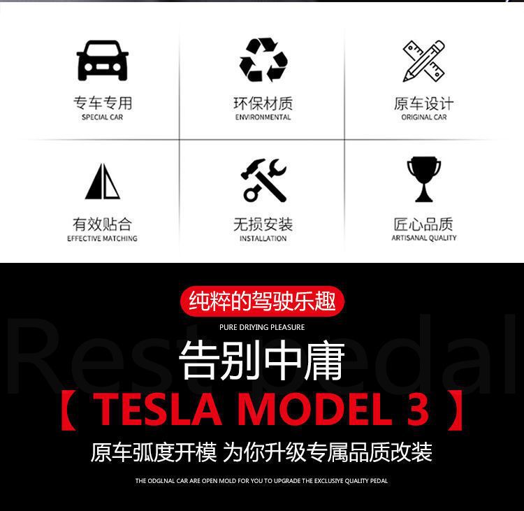 Suitable for 24 Tesla Model3 Modified Parts Rearview Mirror Cover Reflector Protection Reversing Mirror Cover Decoration