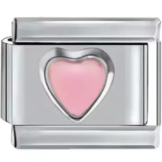 AliExpress Venta caliente DIY9mm módulo pulsera amor corazón doble melocotón corazón joya serie de costura de acero inoxidable pulsera de una sola pieza