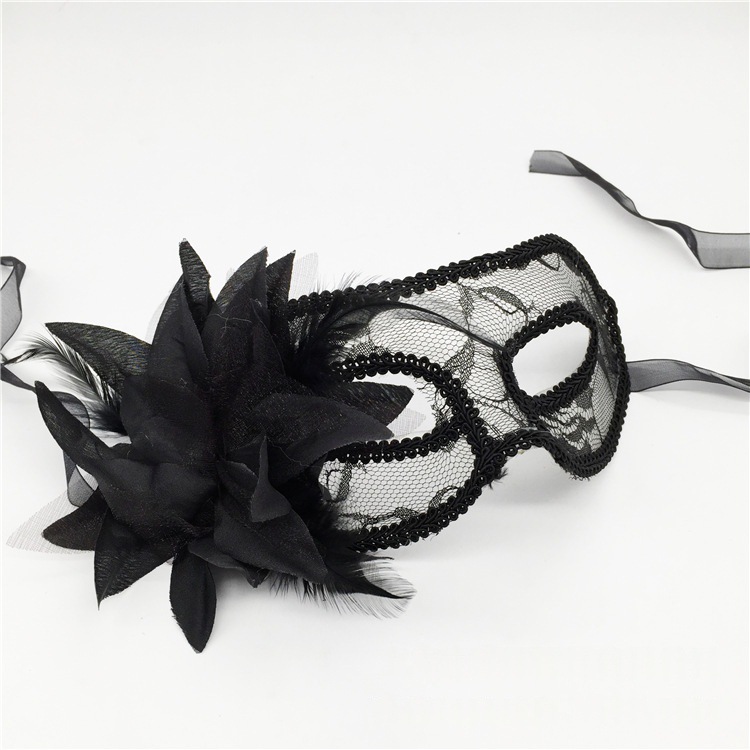 Máscaras de encaje transfronterizas de Halloween adorables máscaras translúcidas de fiesta de mascaras venecianas