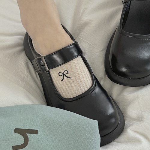 Summer and Autumn Butterfly Knot Embroidered Boat Socks, Plain Color Thin Cotton Silicone Non-Slip Invisible Socks, Buy Online for Instagram Girls, Small Mouth Socks
