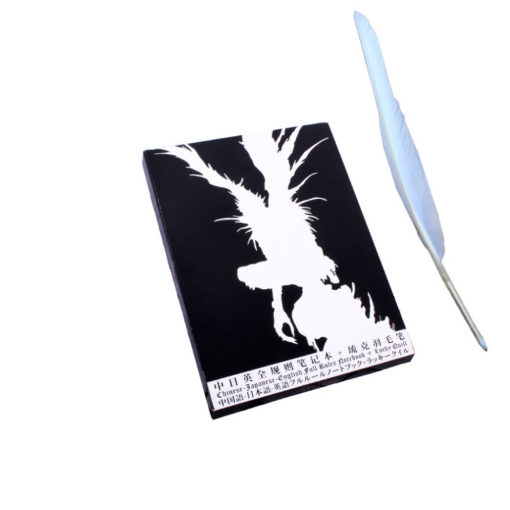 Cuaderno creativo traje anime muerte periférica Bloc de notas pluma collar de tres piezas anime accesorios periféricos