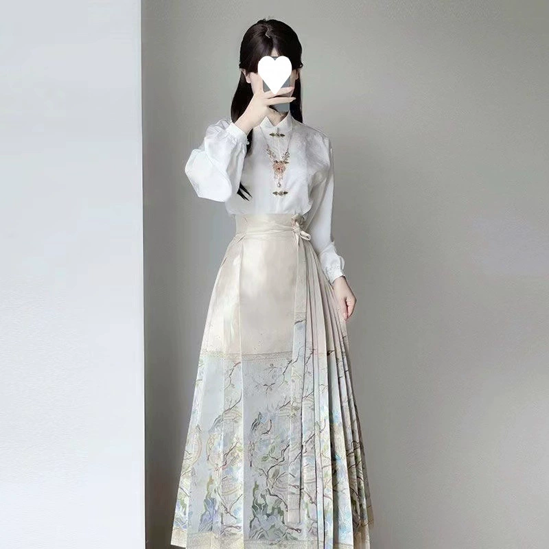 Весенняя новая улучшенная юбка с конским лапшой