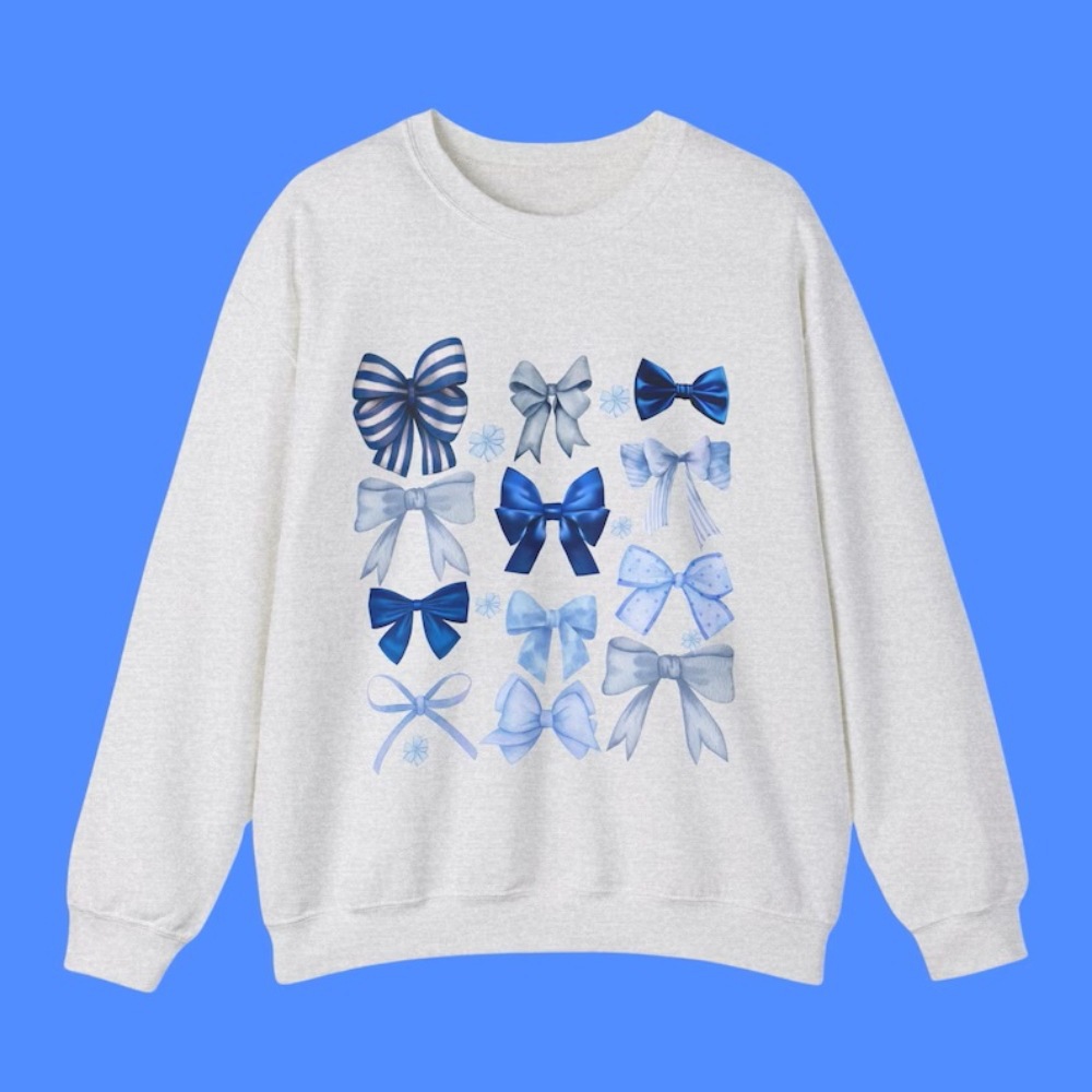 Coquette Aesthetic Bow Sweatshirt Y2k Preppy Ballerina ndy