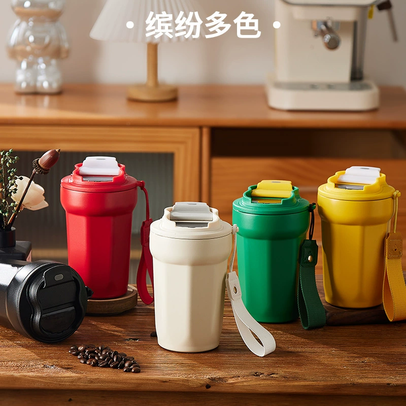 Популярная кросс-граничночная умная цифровая восьмиугольная кофейная кружка, портативная подарочная кружка, термокружка из нержавеющей стали 316, возможность персонализации