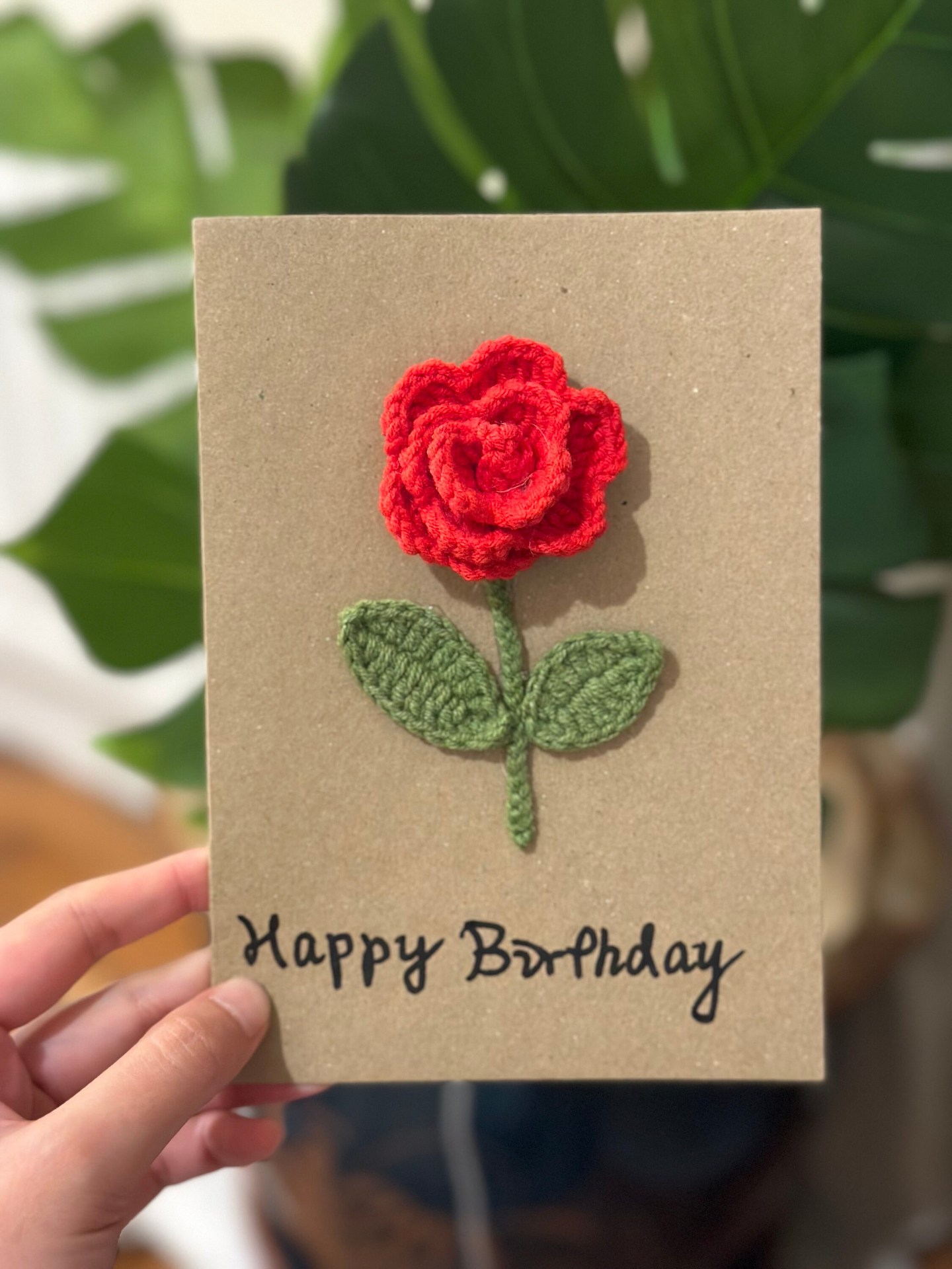 [완성된 축하 카드] 붉은 장미