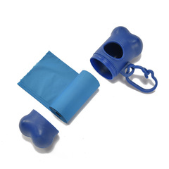 Foreign trade cross-border sanding matte pet waste bag holder, bone-shaped outdoor dog walking waste bag dispenser