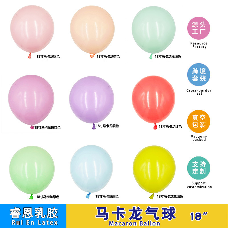 Globo de macarón al por mayor decoración escenario de diseño de confesión de boda espesa 18 pulgadas globo de látex