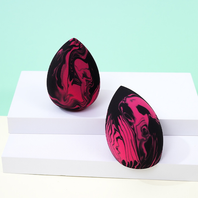 Fábrica transfronteriza personalizada color mezclado maquillaje de belleza huevo soplo de polvo no come polvo maquillaje sin látex esponja maquillaje huevo herramienta de belleza